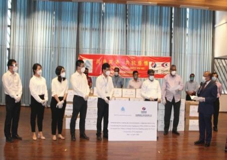 中國電建向孟加拉國政府部門捐贈物資共克時艱