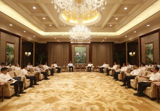 國家電網(wǎng)董事長毛偉明與福建省委書記于偉國、省長唐登杰會談