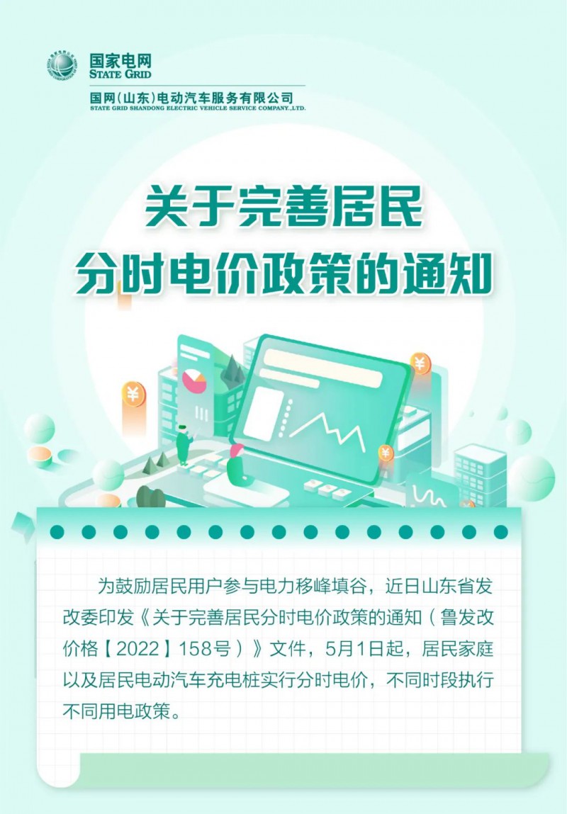 山東居民分時電價政策，5月1日開始執(zhí)行！