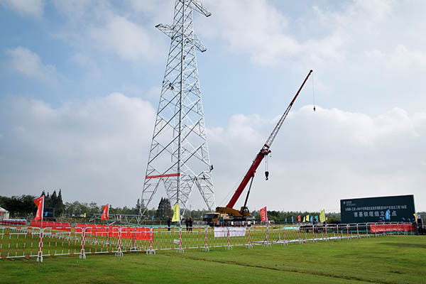 白鶴灘入蘇配套常熟換流站-木瀆500千伏線(xiàn)路工程投運(yùn)