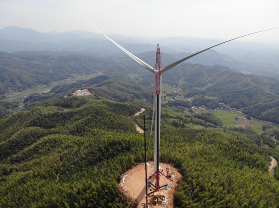 中核機(jī)械工程萬載風(fēng)電項目圓滿收官