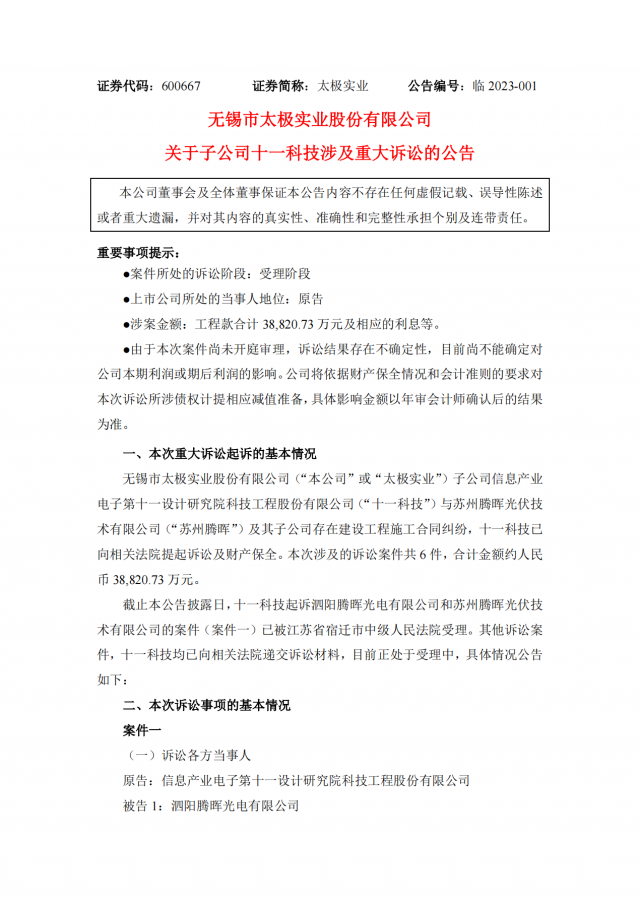 涉案金額3.88億！蘇州騰暉光伏被起訴