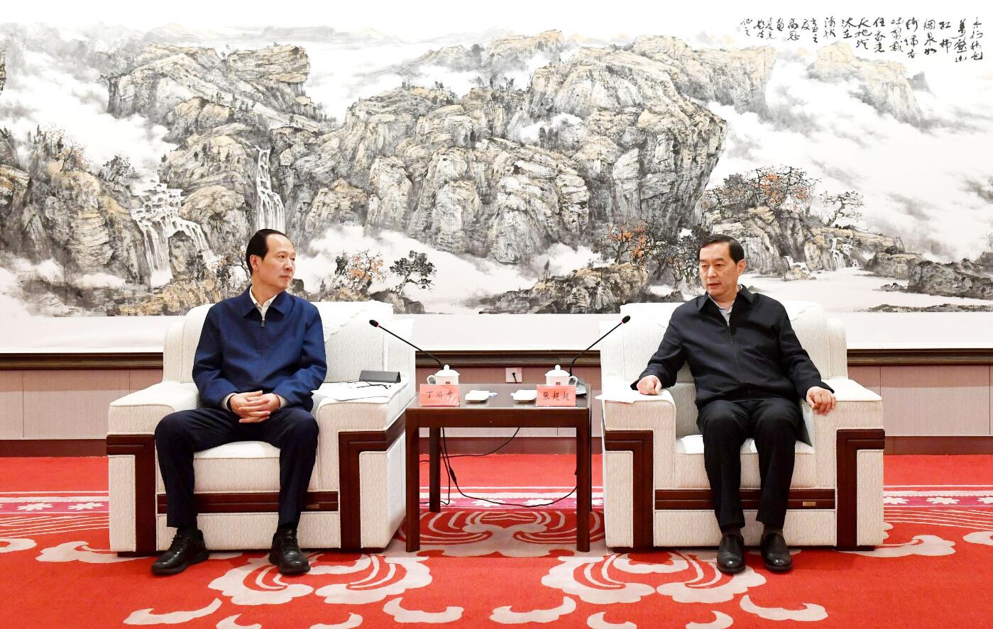 中國電建黨委書記、董事長丁焰章與河北省委常委、石家莊市委書記張超超會談