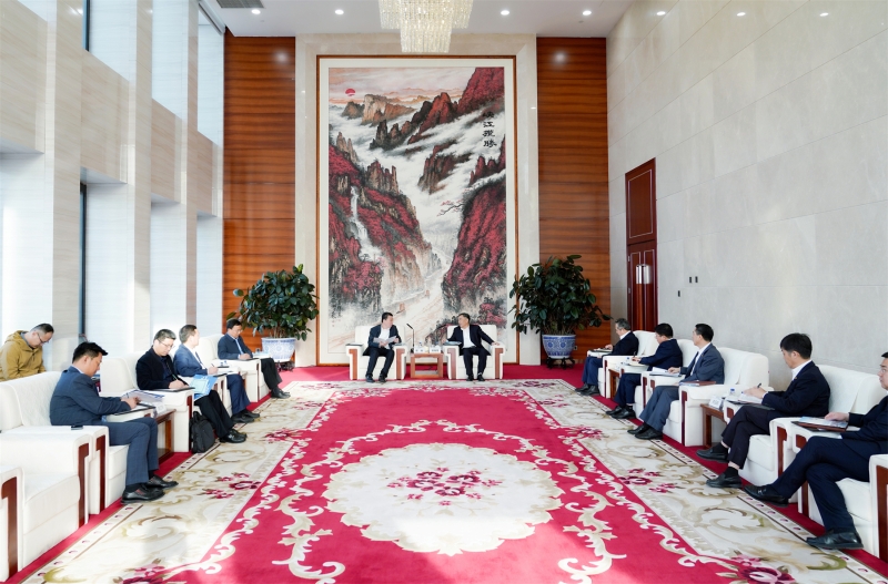 中國能建黨委書記、董事長宋海良與臨沂市委書記任剛座談