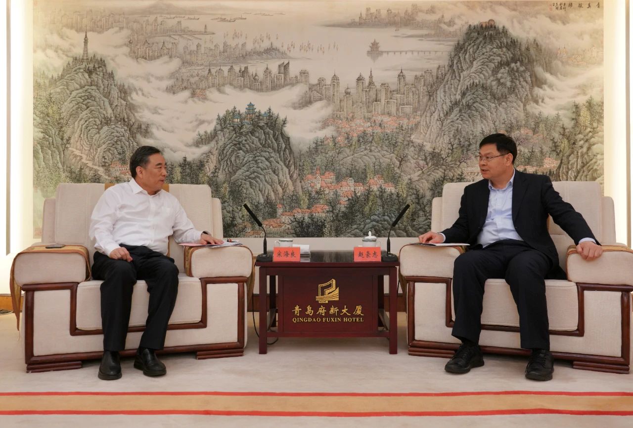 中國能建黨委書記、董事長宋海良與青島市委副書記、市長趙豪志會談