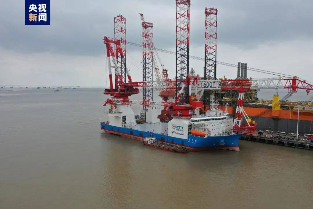 1600噸風(fēng)電安裝平臺交付，實現(xiàn)100%國產(chǎn)化率