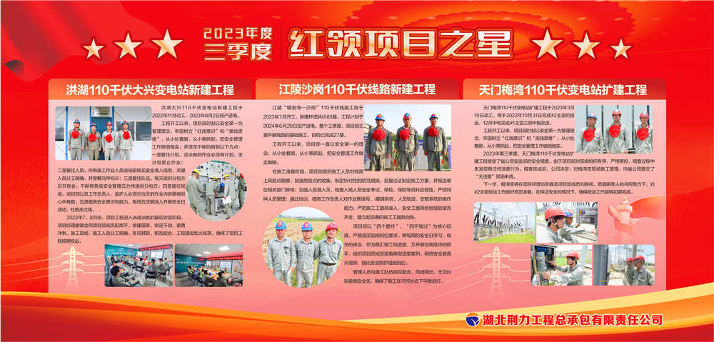 湖北荊力總包公司:紅領(lǐng)之星 星光璀璨