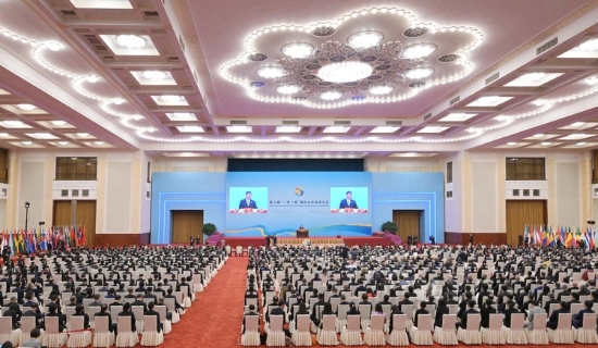 中國(guó)電建黨委書記、董事長(zhǎng)丁焰章參加第三屆“一帶一路”國(guó)際合作高峰論壇開幕式