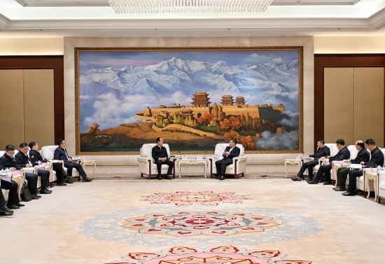 中國(guó)電建黨委書(shū)記、董事長(zhǎng)丁焰章拜會(huì)甘肅省委副書(shū)記、省長(zhǎng)任振鶴