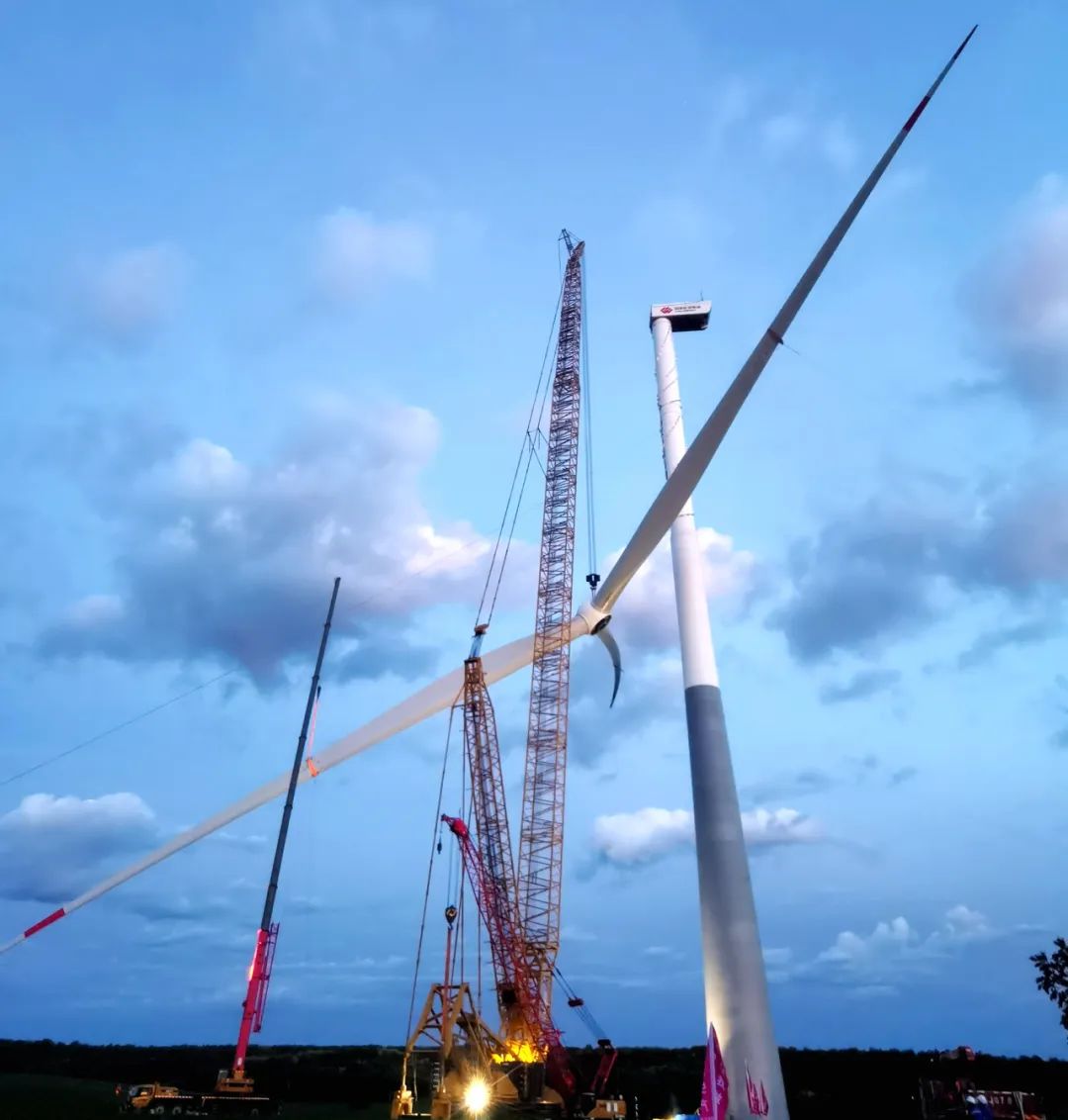 總計30臺！黑龍江北安建華風(fēng)電項(xiàng)目150兆瓦混塔風(fēng)機(jī)吊裝收官