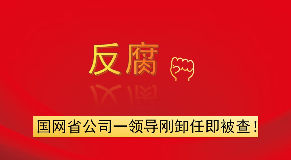 國網(wǎng)省公司一領(lǐng)導(dǎo)剛卸任即被查！